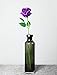 Veryhome Artificial Flowers Silk Roses Fake Bridal Wedding Bouquet for Home Garden Party Floral Decor 10 Pcs (Purple Straight stem)