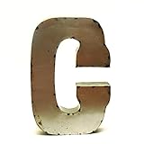 Rustic Arrow Letter C for Decor, 14-Inch, Silver
