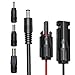 Kohree DC 8mm Adapter Cable Connector to DC with DC 5.5 mm x 2.1 mm, DC 3.5 mm x 1.35 mm and DC 5.5 x 2.5 mm Adapter 16AWG 5FT Wire Kit for GZ Yeti Portable Power Station Solar Generator