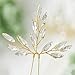 Artio Wedding Hair Pins Accessories with Rhinestones for Brides and Bridesmaids 3 PCS (Gold)