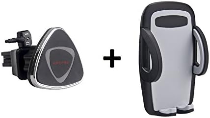 Car Mount + Bracket Cradle + Air Vent Magnetic Holder for iPhone X / 8/8+/7/7+/6s/6s+/6/6+/5se/5s/5c/5 / Samsung Galaxy Note 8 / S8/S8+ / S9/S9+ / LG G6 / V30 / HTC U11 and other Smartphones
