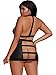 Dreamgirl Women's Plus Size Faux-Leather Crop Top and Skirt