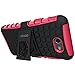 Galaxy J7 V Case, Galaxy J7 Prime Case, Galaxy J7 Perx Case, Galaxy J7 Sky Pro / Galaxy Halo Case, OEAGO Samsung Galaxy J7 2017 Case Tough Rugged Dual Layer Protective Case with Kickstand - Hot Pink