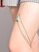 Women Sexy Rhinestone Leg Chain Body Chain Jewelry Thigh Leg Chain Jewelry for Party Beach Accessories