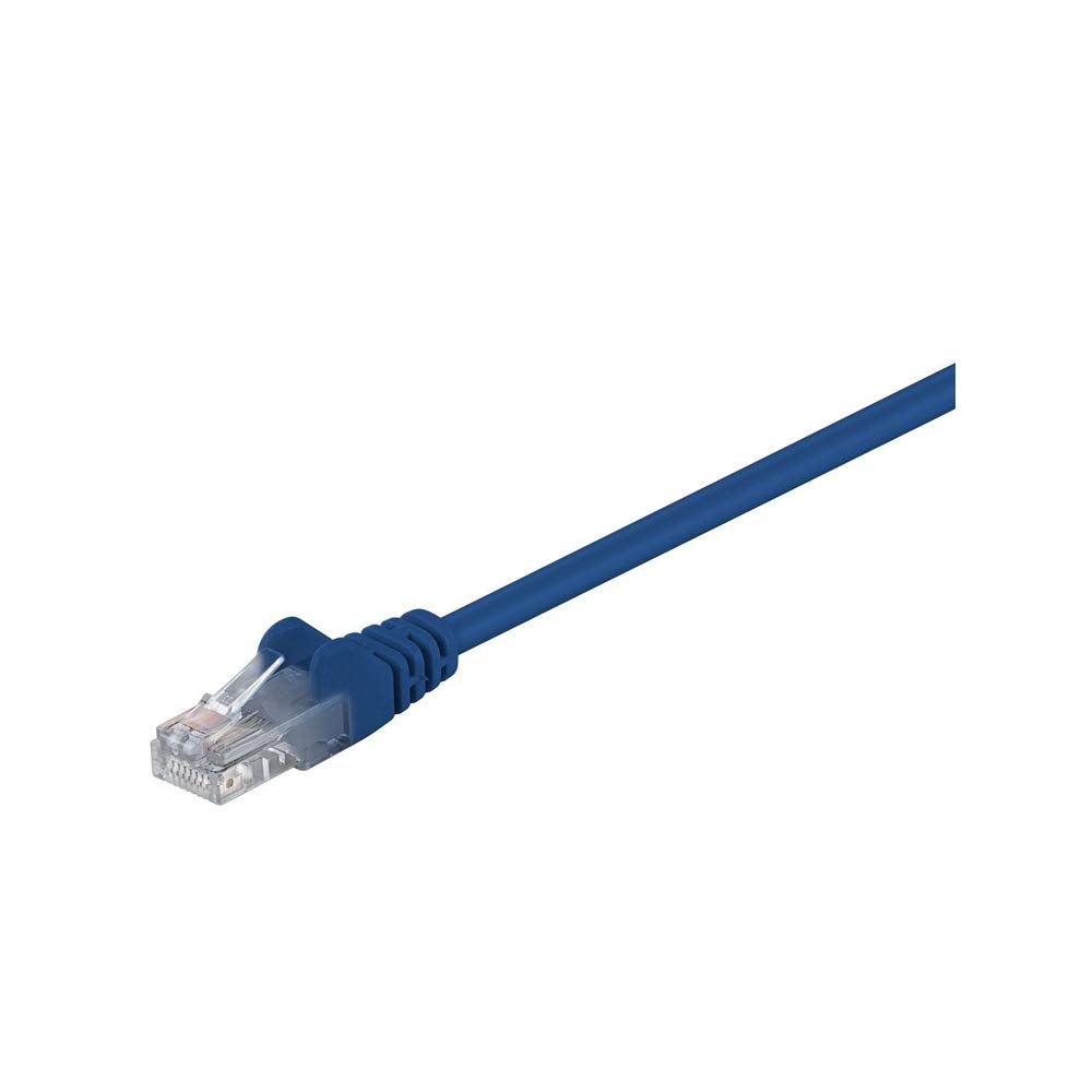 Goobay 68345 CAT 5e Patchcable, U/UTP, Blue, 10m Cable Length