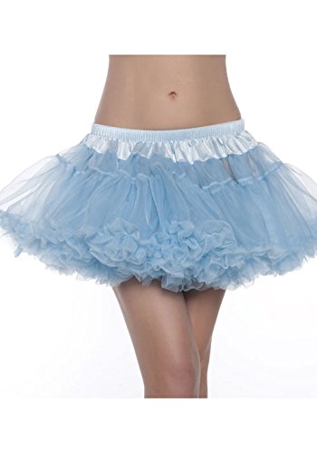 Be Wicked Costumes Women's Kate 12 Inch 2-Layer Petticoat Costume Accessory, Sky Blue, One Size