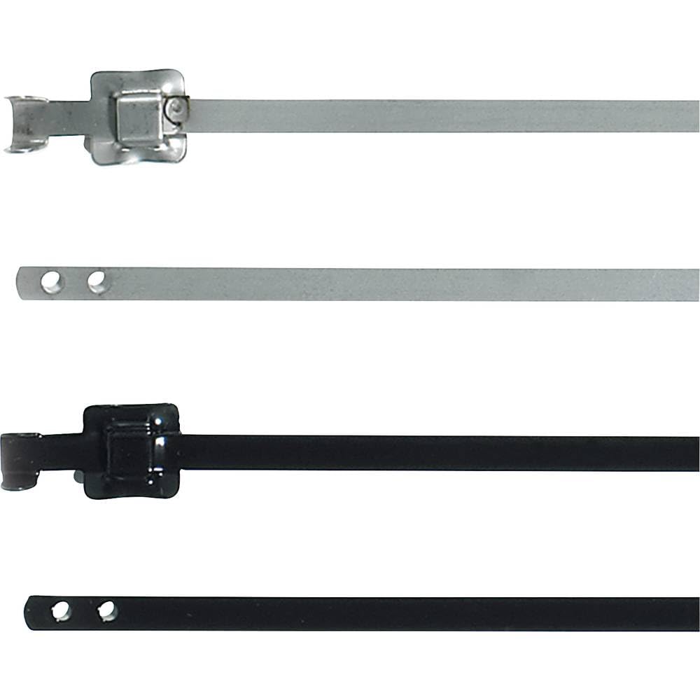 HellermannTyton 111-91161 MLT16SSC5-SS316/SP-BK Cable Ties 430 mm 5 mm Black Strap Closure Umboerd