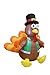 4 Foot Tall Happy Thanksgiving Inflatable Turkey with Pilgrim Hat Perfect Thanksgiving Autumn LED Lights Decor Outdoor Indoor Holiday Decorations, Blow up Lighted Yard Lawn Decor Home Family Outside