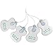Full Body Digital Meridian Massager Healthy Care Pulse Slimming Muscle Relax Massage Electric Massager With 8x Pads