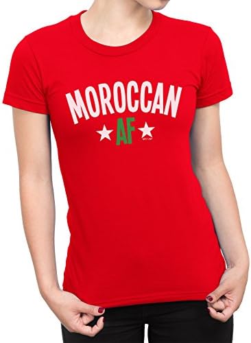 Moroccan AF Ladies Morocco T-Shirt Football World Cup 2018 Sports Top