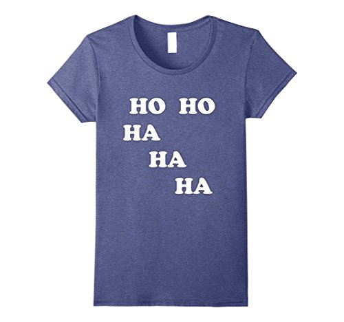 Womens HO HO HA HA HA Laughter Yoga Tee Shirt Students Teachers Medium Heather Blue