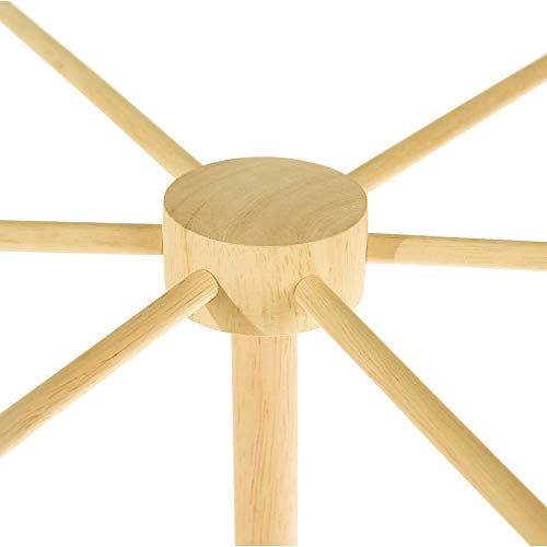YumAssist Nature Oak Wood Pasta Drying Rack Extra Large, Collapsible, Easily Install and Disassemble Wooden Noodle Hanging Dryer Holder - Thumbnail 3