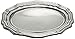 5ct Silver Plastic Serving Trays Disposable 10 1/2