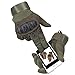 ADiPROD Tactical Gloves (1 Pair) Hard Knuckle Full Finger for Outdoor Shooting Army Airsoft Gear (Army Green, Large)