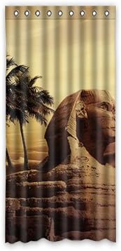 Personal Custom Custom Pyramids of Egypt Window Curtain Polyester 52 "x108" about 132cm x 275cm(one piece)