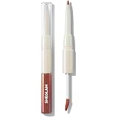 SHEGLAM 2-In-1 Lip Rules Liner &amp; Gloss Pen Long Lasting Plumping Perfect Lip Combo Makeup Set-Golden Rule