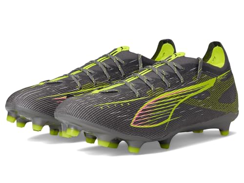 Puma Mens Ultra 5 Pro Firm, Artificial Ground Soccer Cleats, Matte Aged Silver-Yellow Alert-Sun Struck, 13, Medium at Amazon