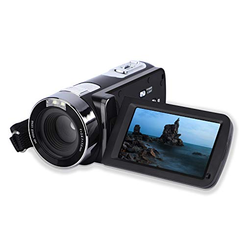 CamKing-Videocmara-Cmara-Digital-Cmara-de-Video-Full-HD-1080P-24MP-Pantalla-LCD-de-Rotacin-270