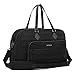 ECOSUSI Weekender Bag Travel Duffle Bag Overnight Bag Carry-on with Trolley Sleeve Fit up to 15.6 Inch Laptop for Women, Black