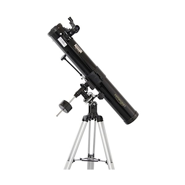 Omegon Teleskop N 76/900 EQ-2 | Newton-Spiegelteleskop | Präzise EQ-2 Montierung | für Mond & Planeten | inklusive umfangreichem Zubehör | Auch für Anfänger & Hobbyastronomen geeignet