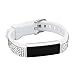EPYSN Replacement Bands Compatible for Fitbit Alta / Alta HR,Bling Silver Rhinestone Accessories Dressy Bracelet Band Wristband for Women White
