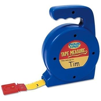 Learning Resources Play Tape Measure, 3 Feet Long, Construction Toy, Easy Grip, Ages 4+