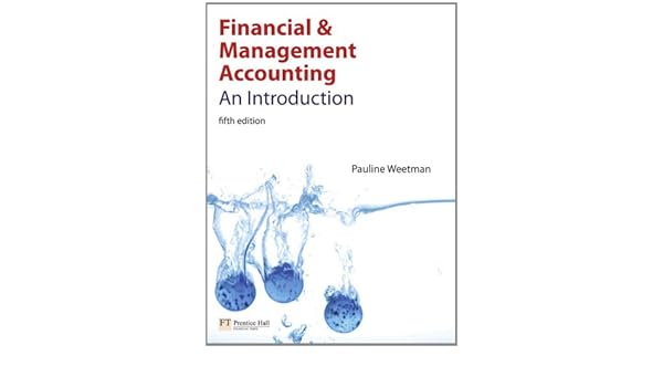 Amazoncom Financial And Management Accounting An - 