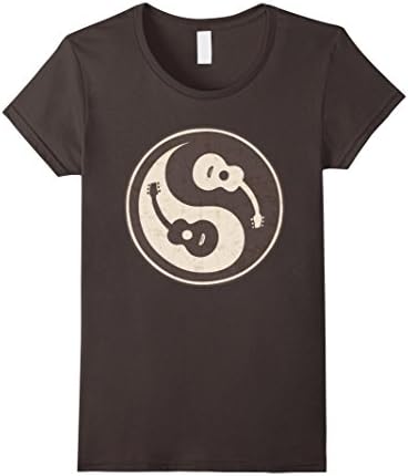 Womens Guitar Yang T Shirt Small Asphalt
