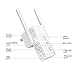 Wifi Extender,LOPOO WiFi Repeater Wall Plug Wireless Booster Full WiFi Covering Long Range Network Extender Wireless Extender with Dual Rotary External Antennas
