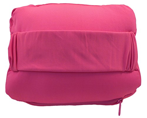 AMC Multi Function Travel Pillow/Stand for Ipad Tablet Ereader, Tropital Pink - Thumbnail 2