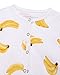 Kidsform Unisex Infant Baby Organic Rompers Footless Coverall Bodysuits Jumpsuit 3-24M banana 12-18M