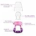 Baby Fruit Feeder Pacifier - Fresh Food Nibble Weaning Tool Baby Feeding Tool Fresh Safe Food Feeder Nibbler Safety (Pink)