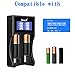 Asperx 18650 Battery Charger with Smart LCD Dispaly for Rechargeable Batteries 10440 14500 16340 18650 RCR123 26650 Ni-MH Ni-Cd AA AAA Li-ion LiFePO4 IMR