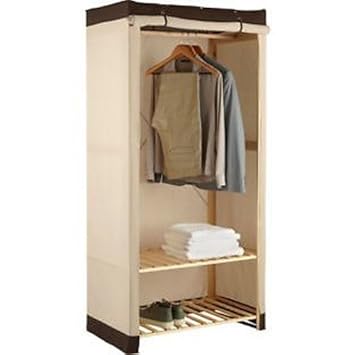Argos Polycotton Pine Single Wardrobe Cream Chocolate Amazon