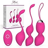 Ben Wa Kegel Weight Balls for Exercise & Pleasure - 2-in-1 Pelvic Exercise Balls - Bladder Control & Pelvic Floor Strengthening Device - 100% Silicone & Easy to Clean (Peach)