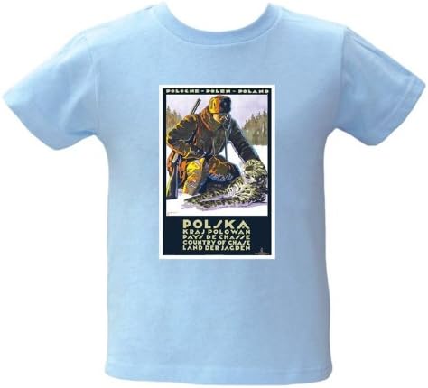 Polish Apparel Vintage Poster: Polska, Land of the Chase - Toddler's T-Shirt White Size 5/6