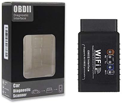PremiumAV Wireless OBD2 Auto Scanner Adapter Scan Tool for Android IOS (Wifi all Black)
