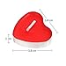 G2PLAY Heart Shaped Smokeless Candles, 50PCs Set Romantic Love Candle Bulk for Wedding, Birthday, Party, Halloween, Christmas, Festival (Red)