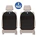 Funbliss Car Back Seat Protector, Waterproof Seat Back Cover Organizer Auto Kick Mats with 3 Large Pocket Storage, Auto and Child Safety Seat Accessories(2 Pack)