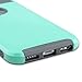 iPhone 6s Case, Lumsing iPhone 6 Hybrid High Impact Double Layer Armor Defender Case Protective Cover for Apple iPhone 6 (4.7 inch Screen) with Screen Protector (2 in 1/Mint Green-Grey)