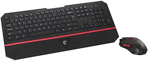 Easterntimes 2.4GHz Ultra-slim Multimedia Wireless Keyboard and Mouse Combo for Desktop Laptop Compatible with Windows 2000/XP/7/8/Vista/Mac OS x/Linux Black and Ergonomic