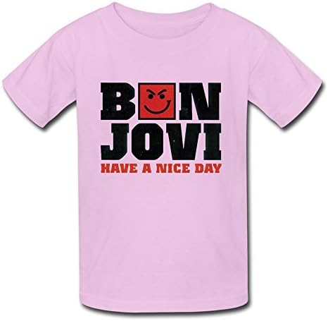 SUAMDA Kid's Bon Jovi Have Nice Day T Shirt