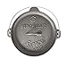Stansport Non-Seasoned Cast Iron Dutch Oven, Flat Bottom (4-Quart), One Size