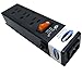 Conntek Power Strip 125V 7-1/2-Inch Housing IEC C14 to U.S 3 Prong Power Strip 3 Outlets with AC Adapter Space, Black