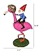 Funny Combat Garden Gnome Riding a Flamingo – Cute Home Decor Statue, for Lawn, Yard, or Office - Indoor Outdoor 11 Inch Tall, by Dodo Creations