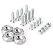 License Plate Frame Screw Bolts - Logo Cap Cover Metal Screw Bolts Nuts Anti-Theft Universal Car Truck Accessories fit for BMW 4PCS/Set