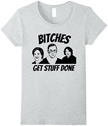 Womens Funny Supreme Court RBG Lawyer Law Student T-Shirt Medium Heather Grey
