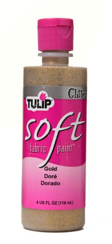 Tulip Soft Fabric Paint 4oz Glitter Gold