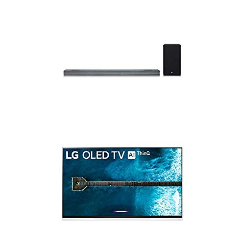 LG OLED55E9PUA Alexa Built-in E9 Series 55″ 4K Ultra HD Smart OLED TV with 4.1.2 Channel High Res Audio Sound Bar w/Meridian Technology, Dolby Atmos