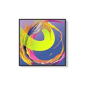 Framed Canvas Wall Art for Living Room, Bedroom Abstract Canvas Prints for Modern Home Decoration Ready to Hang - 16"x16" inches